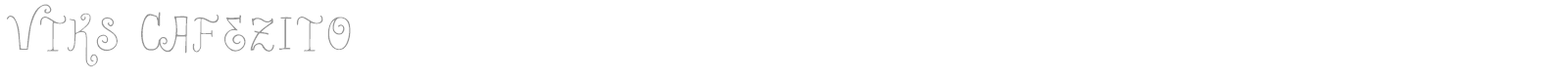Vtks Cafezito font preview